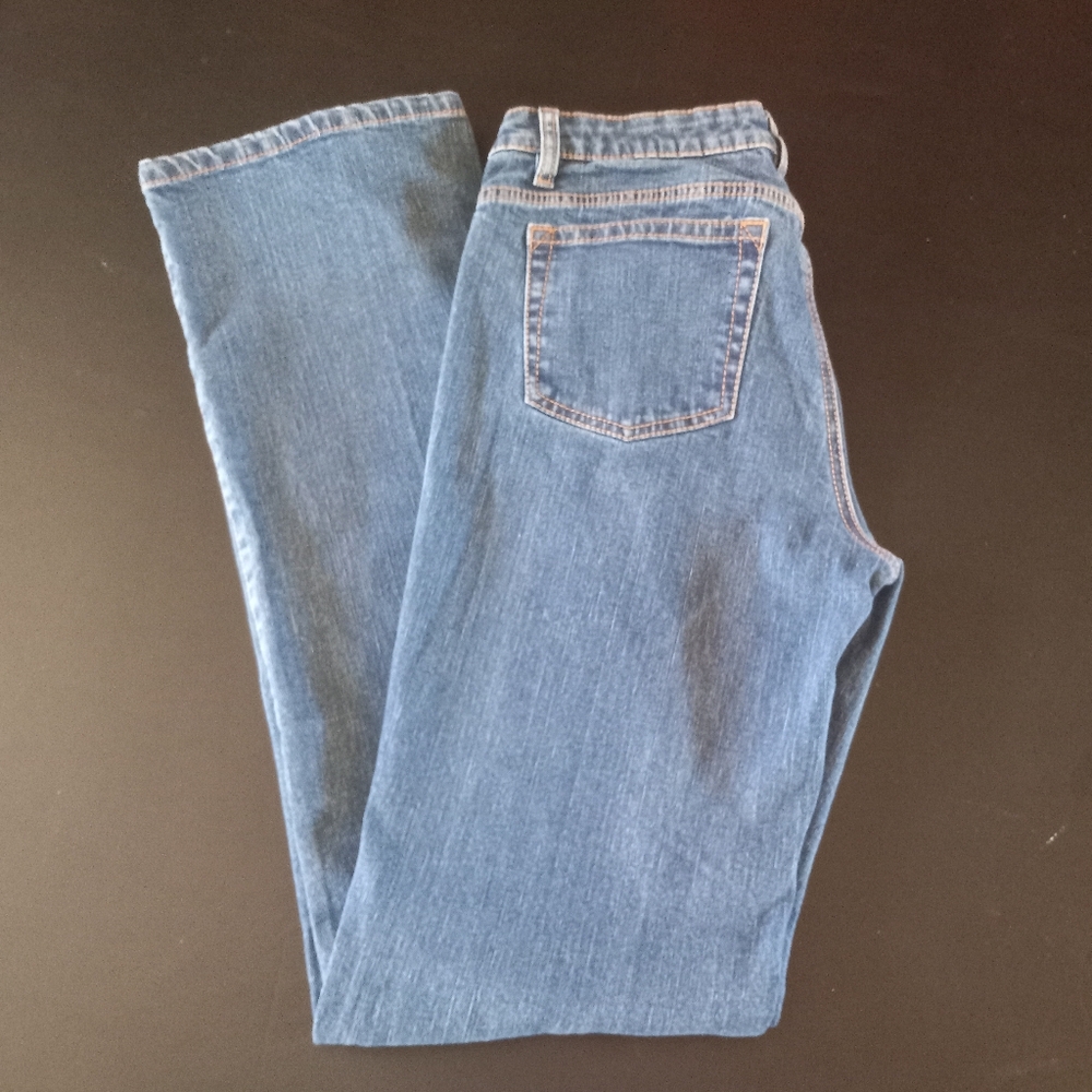 Wrangler Aura Women's Sz 8R/XTL Blue Straight Leg Jeans Classic Denim